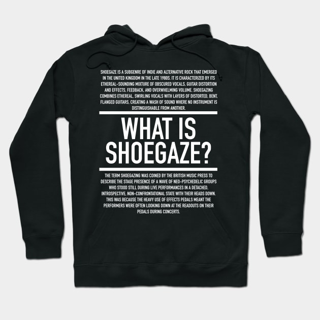 Shoegaze Definition Hoodie by Hidden Verb